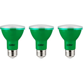 Sunlite® LED PAR20 Colored Recessed Light Bulb E26 Base 3W Green Pack of 3