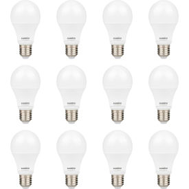 Sunlite® LED A19 Light Bulb E26 Base 6W 480 Lumens 3000K Warm White Pack of 12