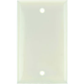 Sunlite® Blank Switch & Receptacle Plate 1-Gang Almond Pack of 12