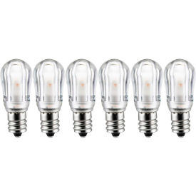 Sunlite® LED S6 Night Light Bulb E12 Base 1W 50 Lumens 2700K Warm White Pack of 6