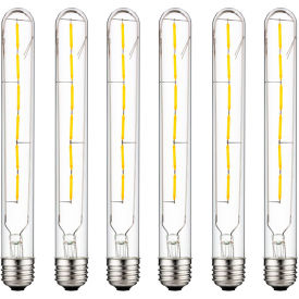 Sunlite® LED T8 Filament Light Bulb E26 Base 5W 430 Lumens 2700K Warm White Pack of 6