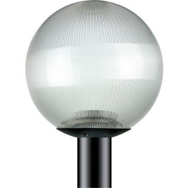 Sunlite® Round Decorative Outdoor Fixture 100W 12"" Dia. Clear Globe/Black Base