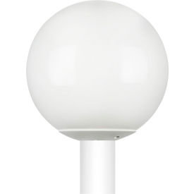 Sunlite® Round Decorative Outdoor Fixture 100W 12"" Dia. White Globe//Base