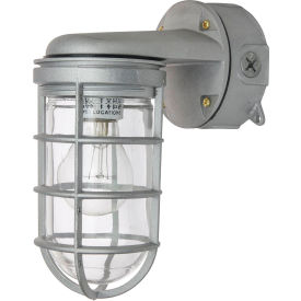 Sunlite® Vapor Tight Industrial Jar Fixture Wall Mount 100W 120V Metallic Finish