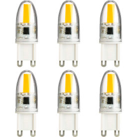 Sunlite® LED G9 Light Bulb Bi-Pin G9 Base 2.5W 250 Lumens 3000K Warm White Pack of 6