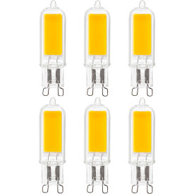 Sunlite® LED G9 Light Bulb Bi-Pin G9 Base 4W 500 Lumens 5000K Super White Pack of 6