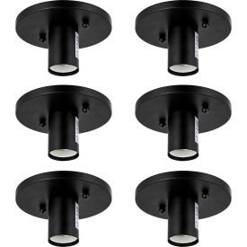 Sunlite® Decorative Lamp Holder E26 Medium Base Matte Black Pack of 6