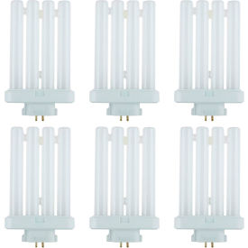 Sunlite® 4-Pin Compact Fluorescent Light Bulb GX10q4 Base 3000K 27W Warm White Pack of 6