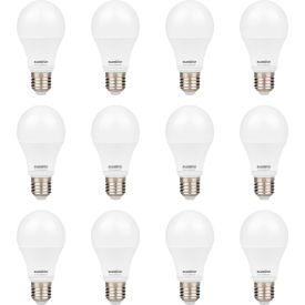 Sunlite® LED A19 Light Bulb E26 Base 6W 480 Lumens 5000K Super White Pack of 12