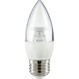 Sunlite® LED B13 Torpedo Clear Light Bulb E26 Base 7W 500 Lumens 30K Warm White Pack of 6