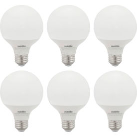 Sunlite® LED G25 Globe Light Bulb E26 Base 6W 520 Lumens 2700K Soft White Pack of 6