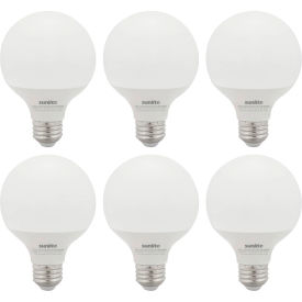 Sunlite® LED G25 Frosted Globe Light Bulb E26 Base 6W 520 Lumens 5000K Daylight Pack of 6