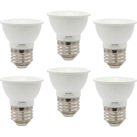 Sunlite® LED PAR16 Recessed Floodlight Bulb E26 Base 6W 500 Lumens 50K Daylight Pack of 6