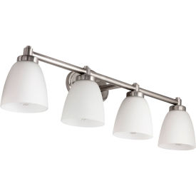 Sunlite® Bell Shaped Vanity Light Fixture 100W 33-1/2""L Brushed Nickel