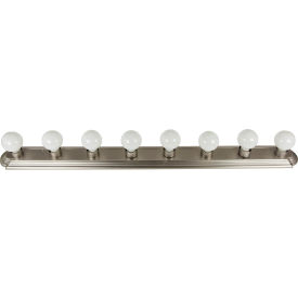 Sunlite® Globe Style Vanity Light Fixture 60W 48""L Brushed Nickel