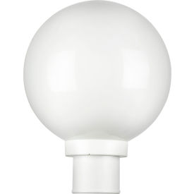 Sunlite® Round Decorative Outdoor Fixture 100W 10"" Dia. White Globe/Base