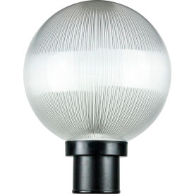 Sunlite® Round Decorative Outdoor Fixture 100W 10"" Dia. Clear Globe/Black Base