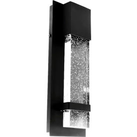 Sunlite® LED Outdoor Raindrop Wall Sconce Vanity Light Fixture 12W 600 Lumens 4-3/4""L Black
