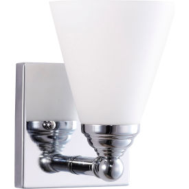 Sunlite® Cone Shade Vanity Light Fixture 60W 5""L Brushed Nickel
