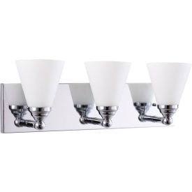 Sunlite® Cone Shade Vanity Light Fixture 60W 24""L Brushed Nickel