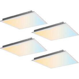 Sunlite® LED Panel Light Fixture 20/30/40W 30/40/50K 120-277V 23-11/16""L White Pack of 4