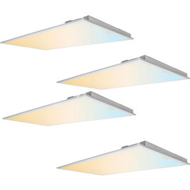 Sunlite® LED Panel Light Fixture 30/40/50W 30/40/50K 120-277V 47-13/16""L White Pack of 4