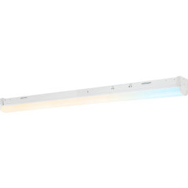 Sunlite® Linear LED Strip Light Fixture w/ Battery Backup 28/35/40W 35/40/50K 48""L White