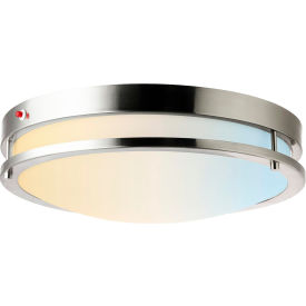 Sunlite® Round Trim Flush Mount Light Fixture 24W 1700 Lumens 16"" Dia. Brushed Nickel