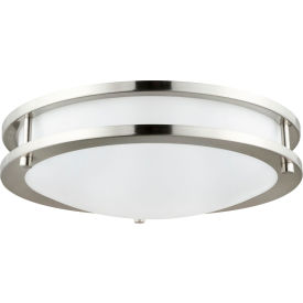 Sunlite® Round Flush Mount Ceiling Light Fixture 24W 1700 Lumens 16"" Dia. Brushed Nickel