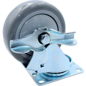 Snap-Loc™ Caster for Snap-Loc Dolly SLAC4SBP -  Swivel Brake 4" Casters