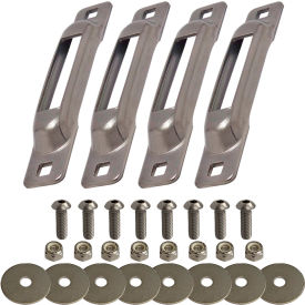 Snap-Loc® E-Track Single Strap Anchor w/ Allen Screws Stainless Pack of 4