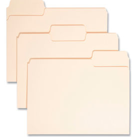 Smead SuperTab Top Tab File Folders 1/3 Tabs Letter Size 0.75" Expansion 14-pt Manila 50/BX