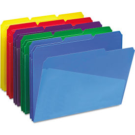 Smead® Slash Pocket Poly File Folders 1/3 Cut Top Tab Letter Assorted 30/Box