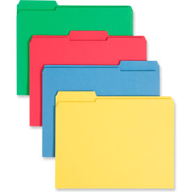 Smead Reinforced Top Tab File Folders 1/3-Cut Tabs Letter Size Assorted Colors 12/PK