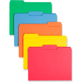 Smead® File Folders 1/3 Cut Top Tab Letter Bright Assorted Colors 100/Box