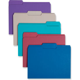 Smead® File Folders 1/3 Cut Top Tab Letter Deep Assorted Colors 100/Box
