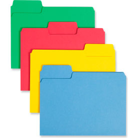 Smead® SuperTab Colored File Folders 1/3 Cut Letter Assorted 100/Box
