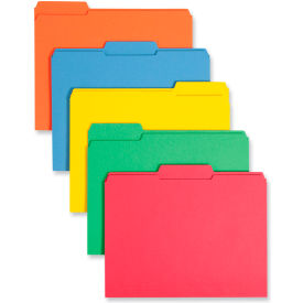 Smead® File Folders 1/3 Cut Reinforced Top Tab Letter Assorted 100/Box