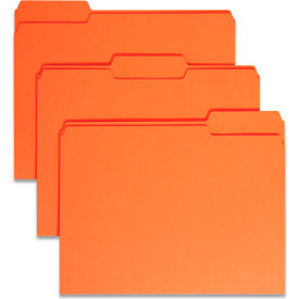 Smead® File Folders 1/3 Cut Top Tab Letter Orange 100/Box