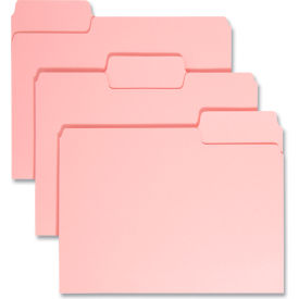Smead® File Folders 1/3 Cut Top Tab Letter Pink 100/Box