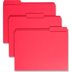 Smead® File Folders 1/3 Cut Reinforced Top Tab Letter Red 100/Box