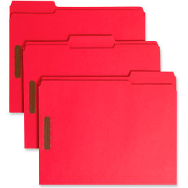 Smead® Top Tab Colored Fastener Folders 2 Fasteners Letter Size Red Exterior 50/BX