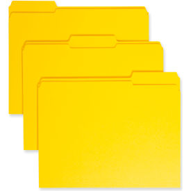 Smead® File Folders 1/3 Cut Reinforced Top Tab Letter Yellow 100/Box