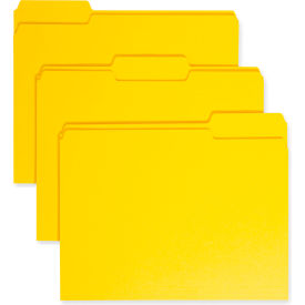 Smead® File Folders 1/3 Cut Top Tab Letter Yellow 100/Box