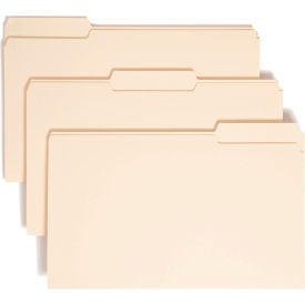 Smead® 1/3 Cut Assorted Position File Folders One-Ply Top Tab Legal Manila 100/Box