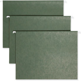 Smead® Hanging Folders 1/5 Tab 11 Point Stock Letter Green 25/Box