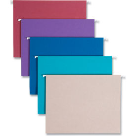 Smead® Designer Assortment Hanging Folders 1/5 Tab 11 Point Stock Letter 25/Box