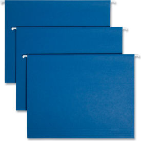 Smead® Hanging File Folders 1/5 Tab 11 Point Stock Letter Navy 25/Box