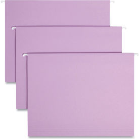 Smead® Hanging File Folders 1/5 Tab 11 Point Stock Letter Lavender 25/Box