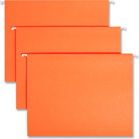 Smead® Hanging File Folders 1/5 Tab 11 Point Stock Letter Orange 25/Box